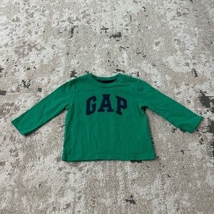 Gap Baby Boys Green Long Sleeve Top Size 6-12 Months